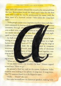 WC - Letters on Text A